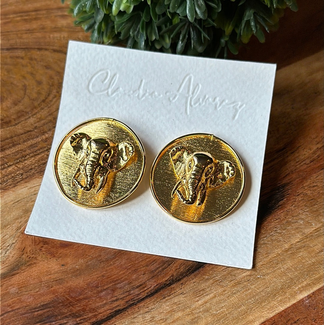 Elephant Post Earrings
