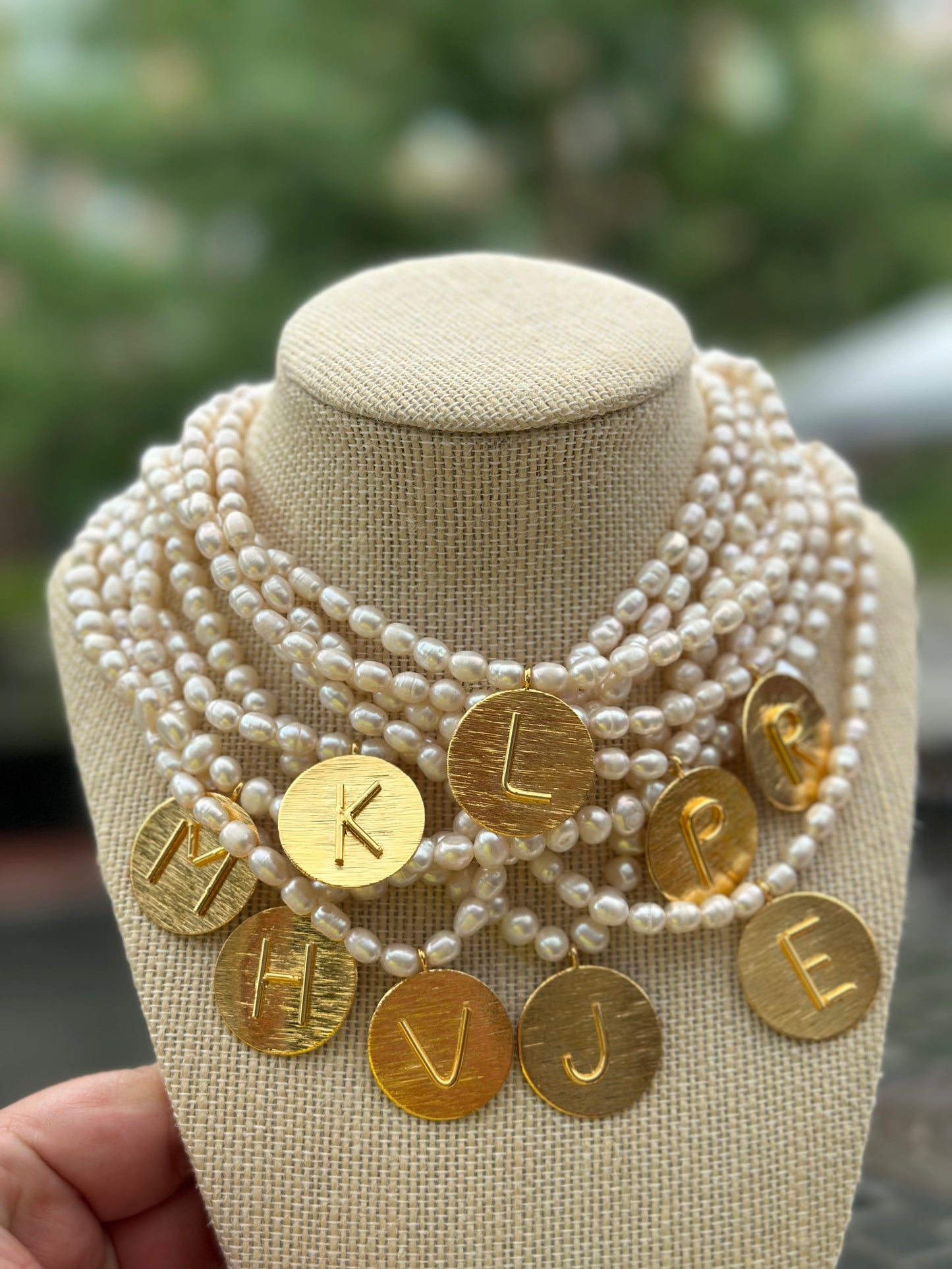 Initial Freswater Pearl Necklace