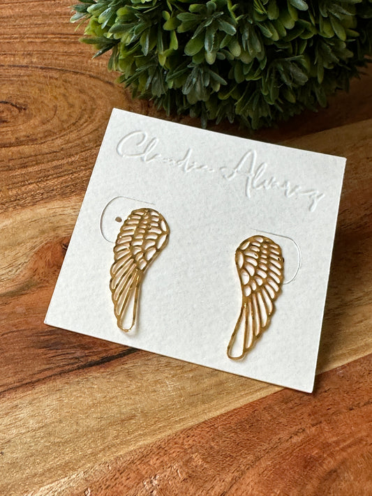 Hollow Wings Earrings
