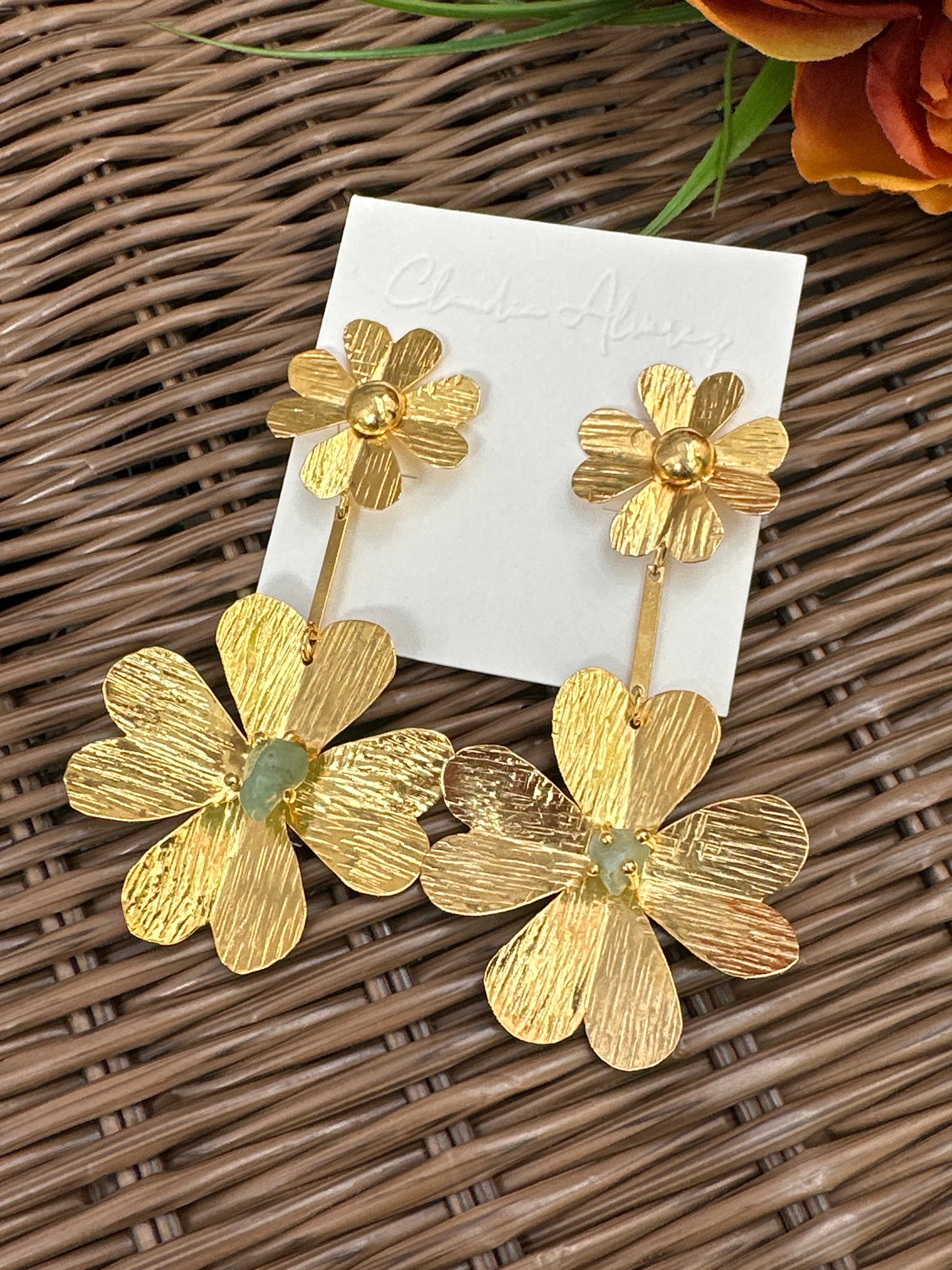 Detachable Flower Earrings