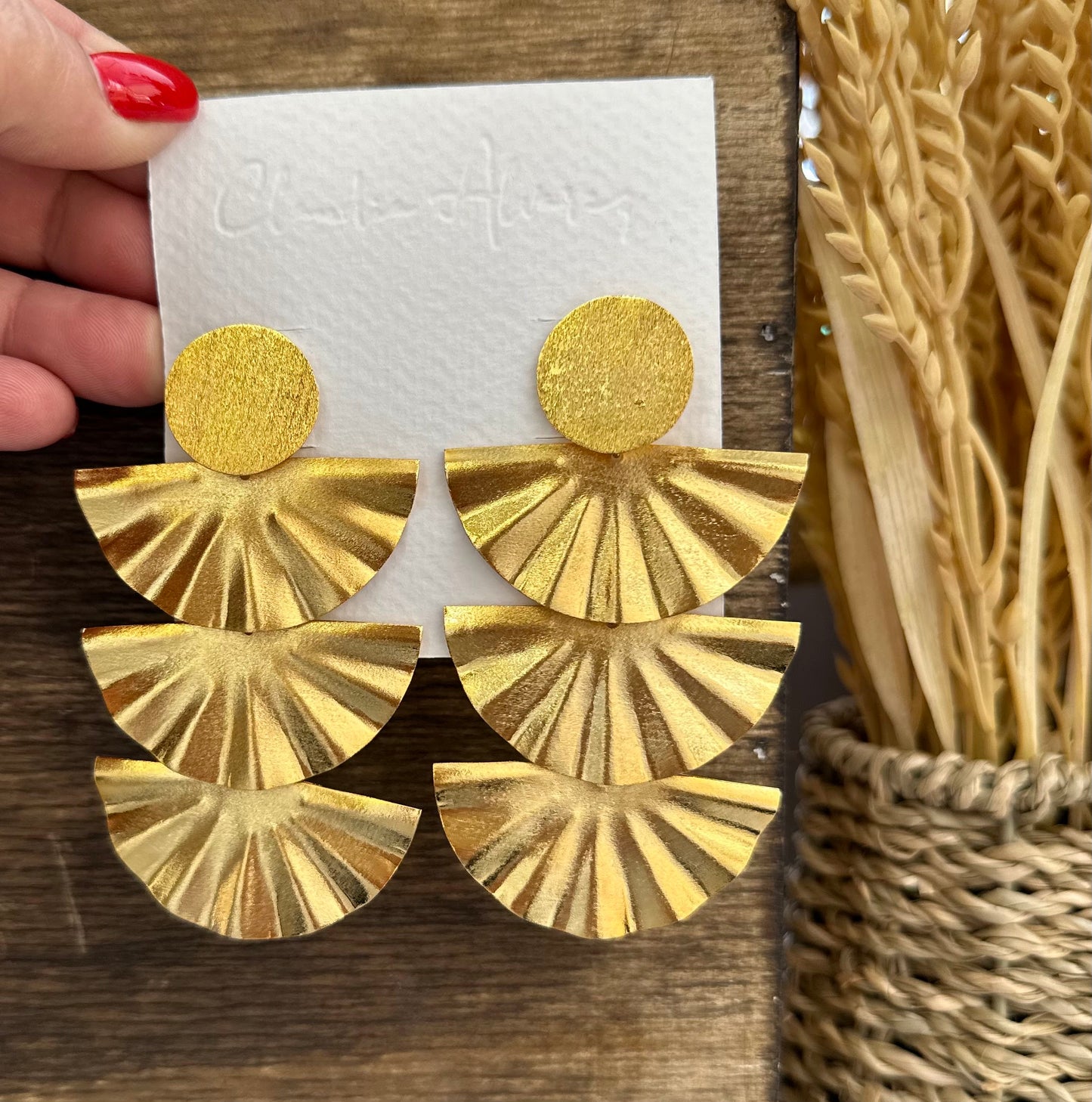 Abanico Dangle Earrings